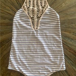 One piece crochet top